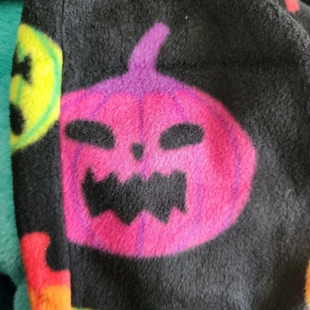 NWT Infant/Toddler Halloween Pajama Pants Hyde & Eek Black Neon Jack-O-Lanterns